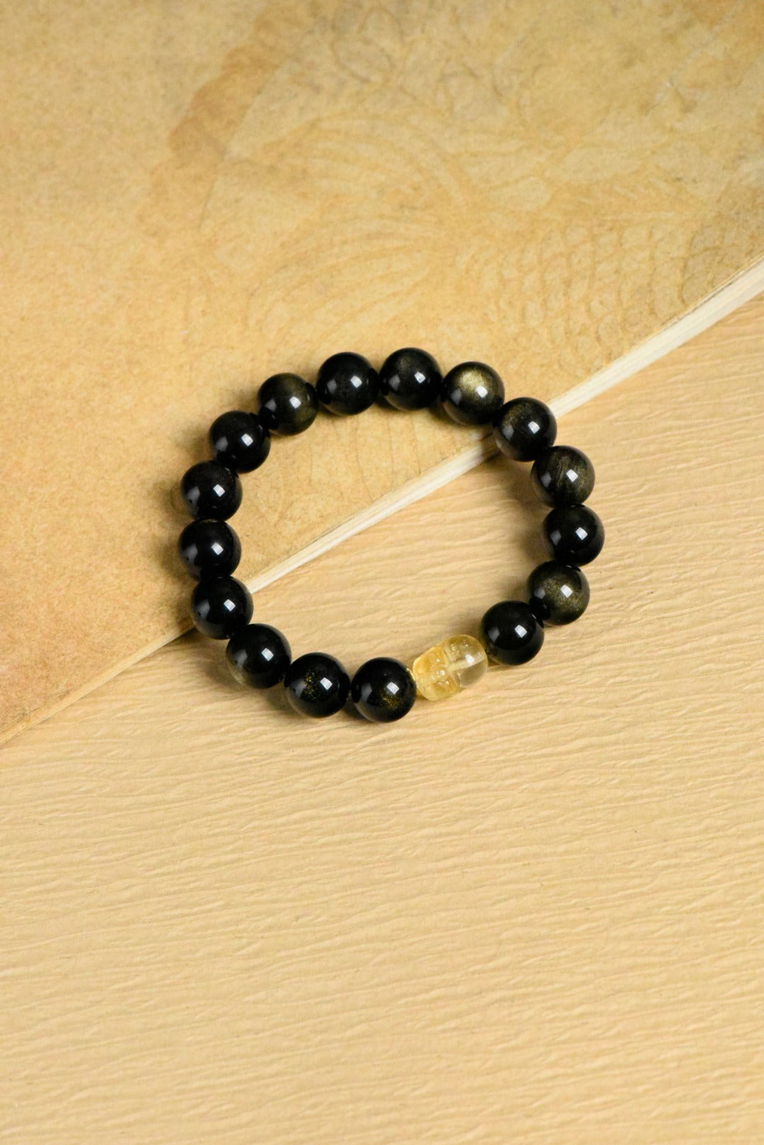 ▫️▪️ Obsidian Citrine Pixiu Bracelet (Men)
